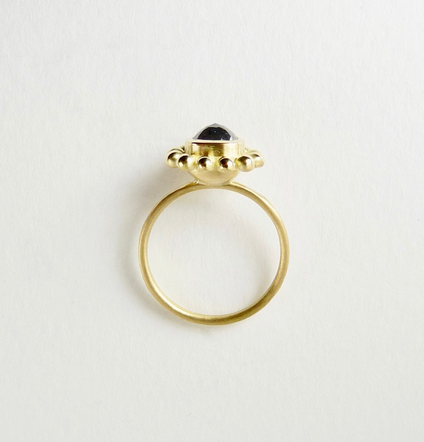 Salt & Pepper Courtesan Ring