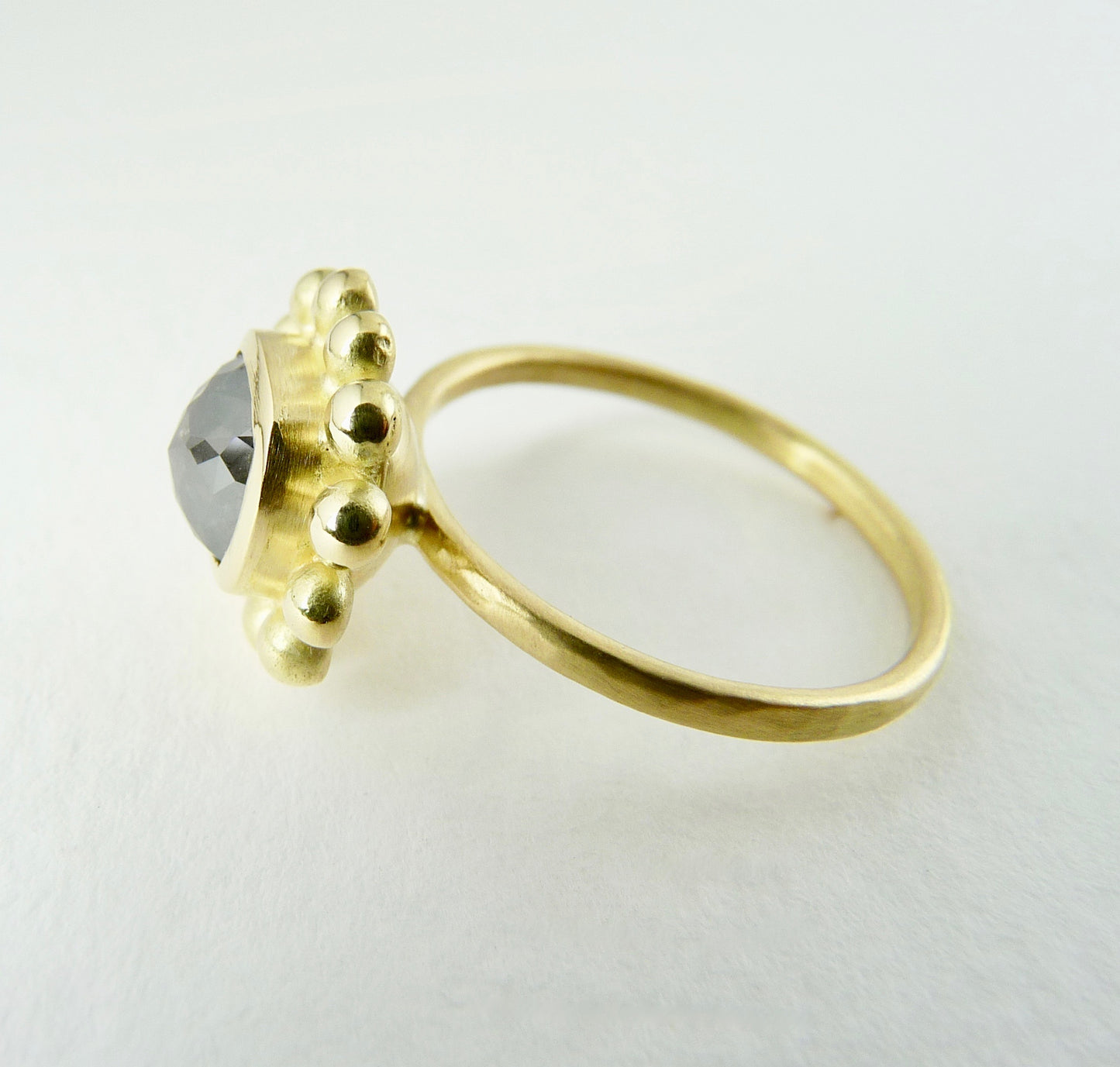 Salt & Pepper Courtesan Ring