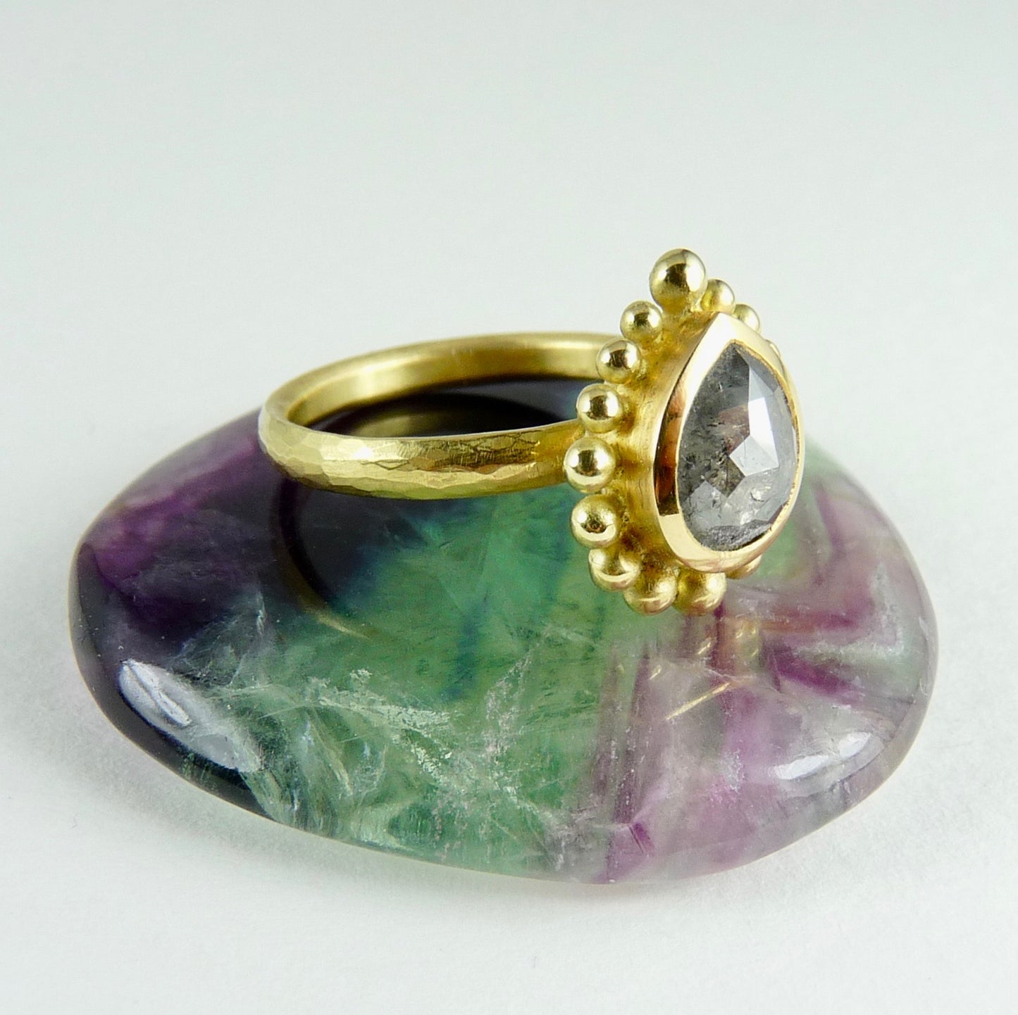Grey Diamond Courtesan Ring