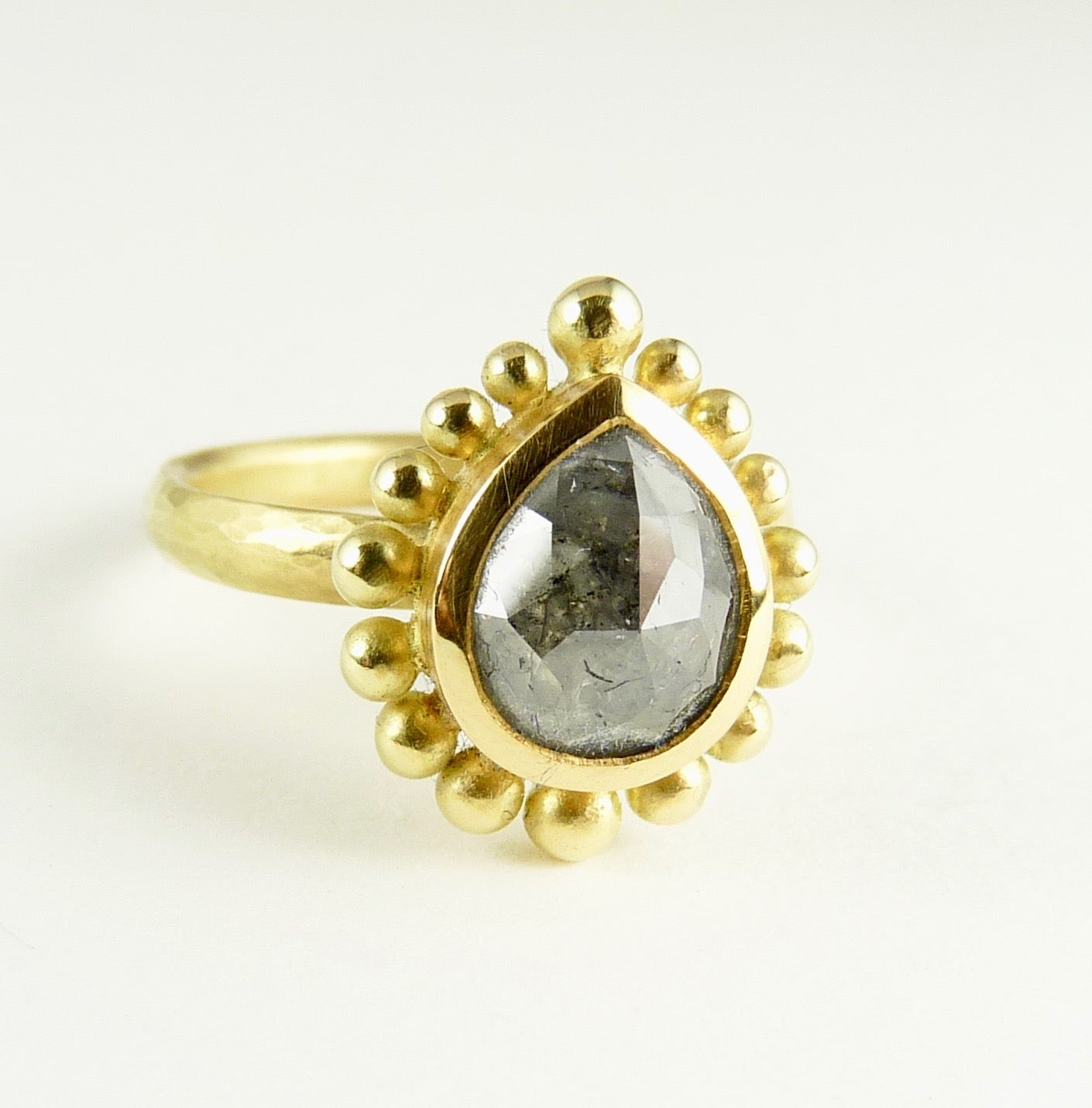 Grey Diamond Courtesan Ring