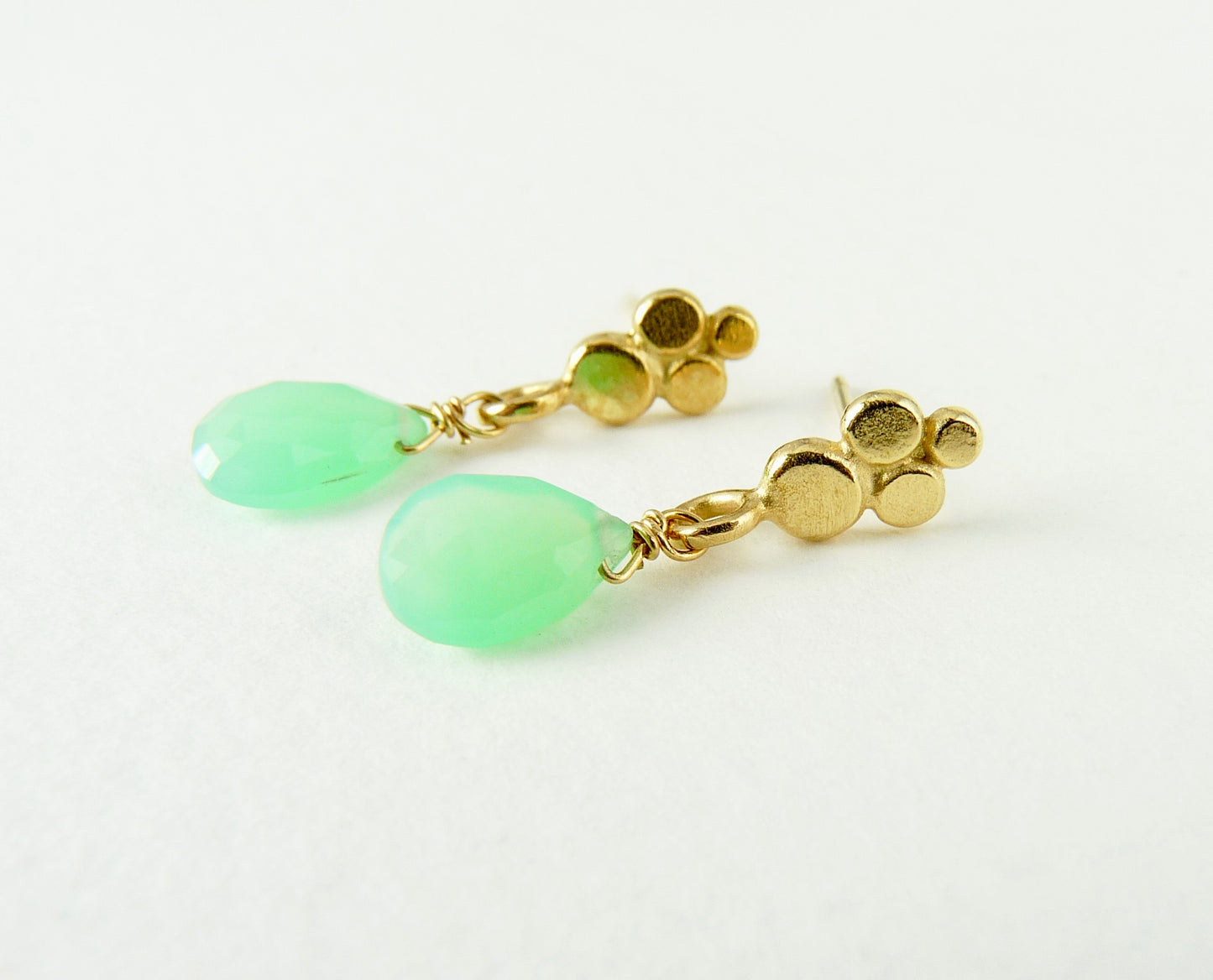 Darcy Gemstone Drop Stud Earring