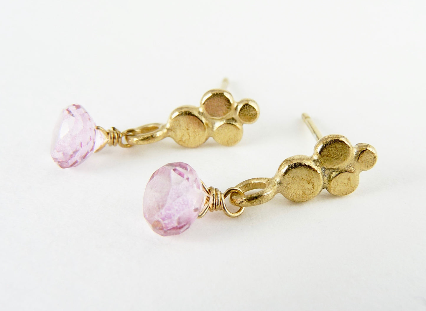 Darcy Gemstone Drop Stud Earring