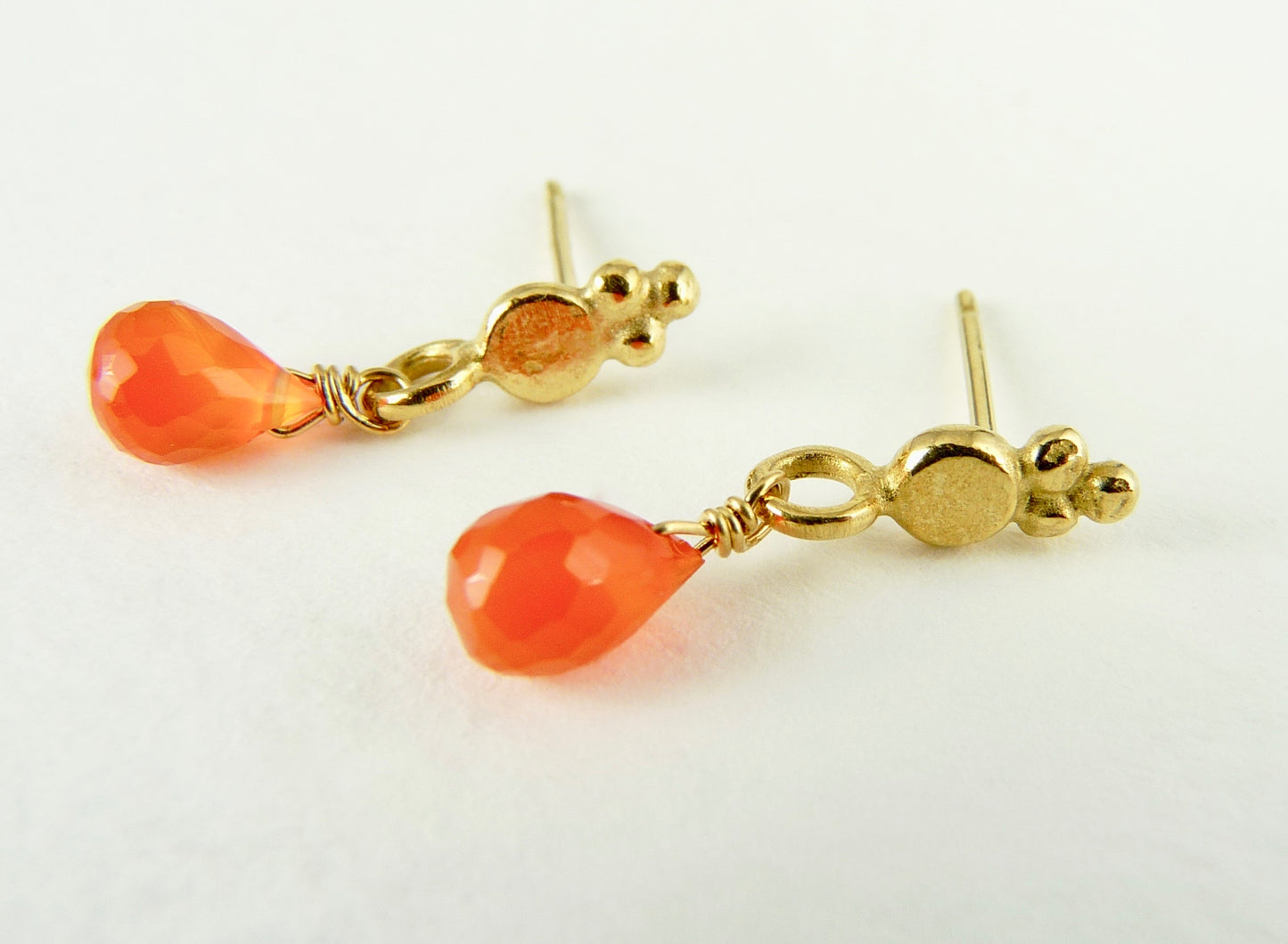 Araminta Gemstone Drop Stud Earring