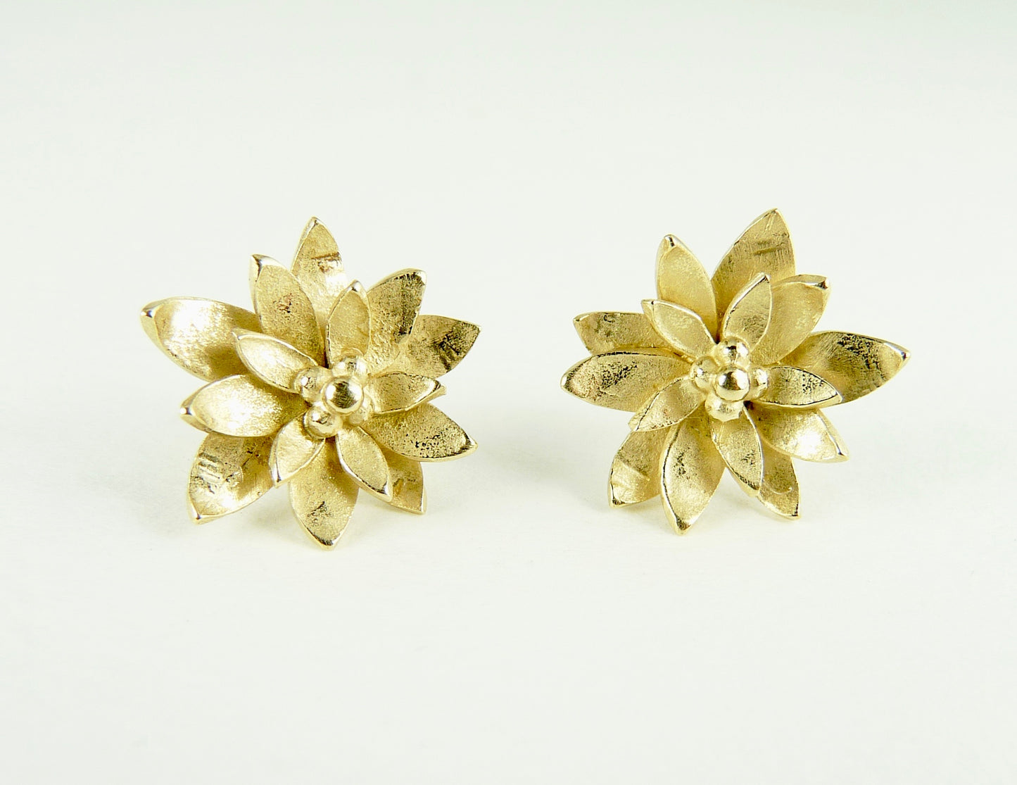 Layered Flower Stud Earrings