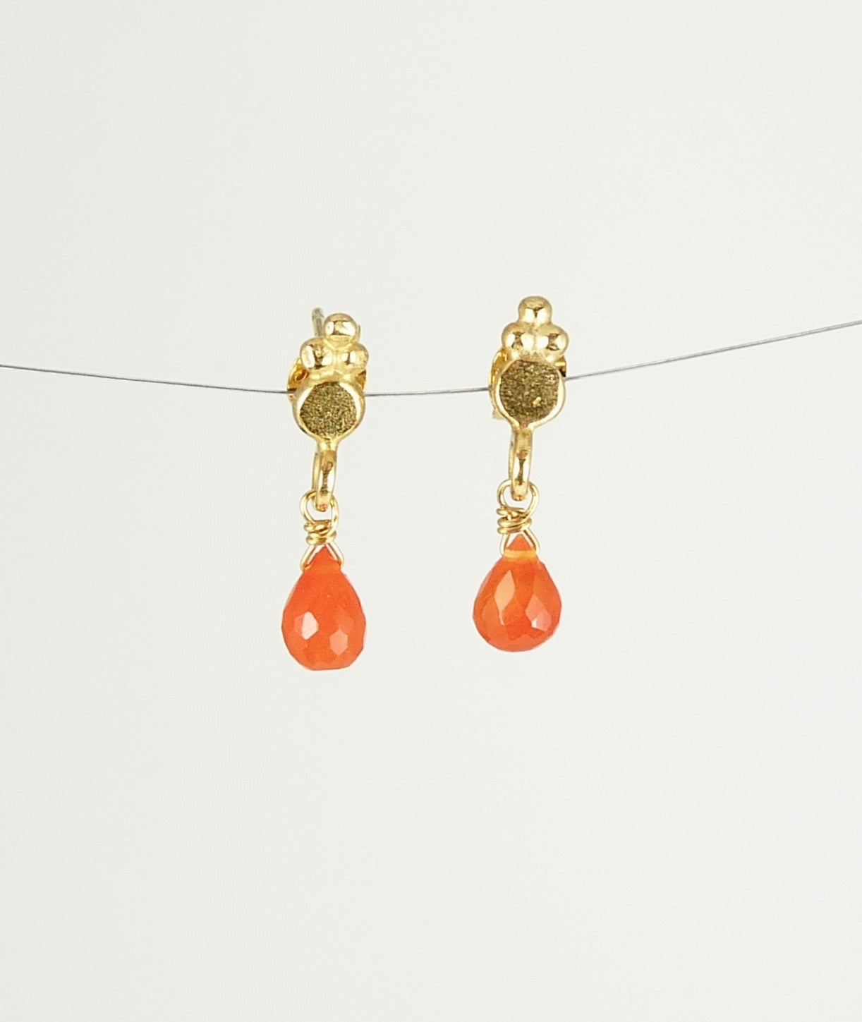 Araminta Gemstone Drop Stud Earring