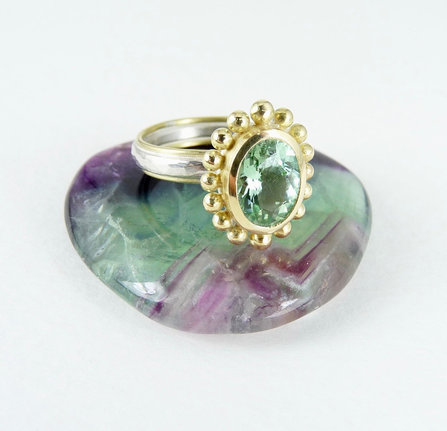 Mint Tourmaline Courtesan Ring