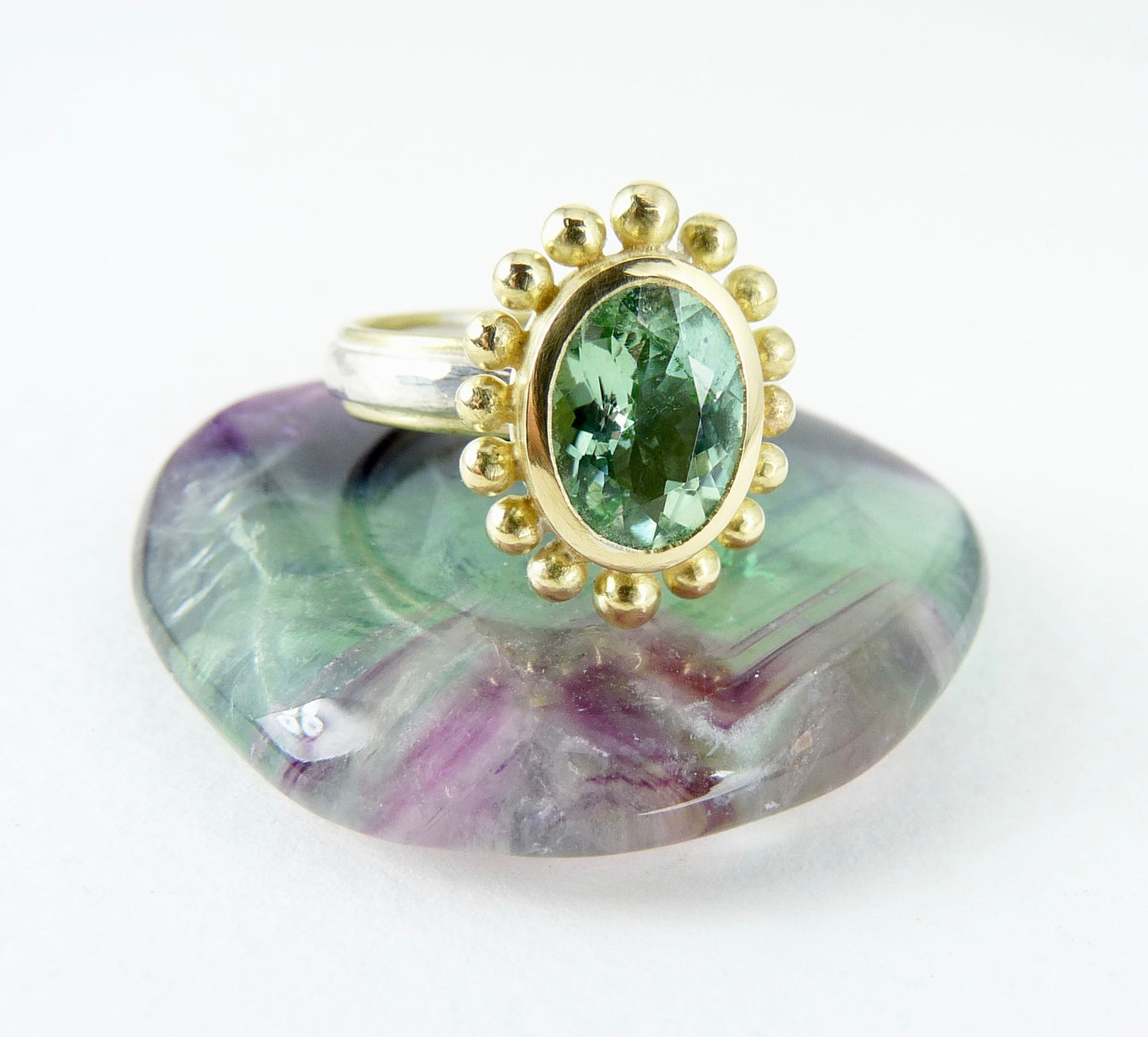 Mint Tourmaline Courtesan Ring