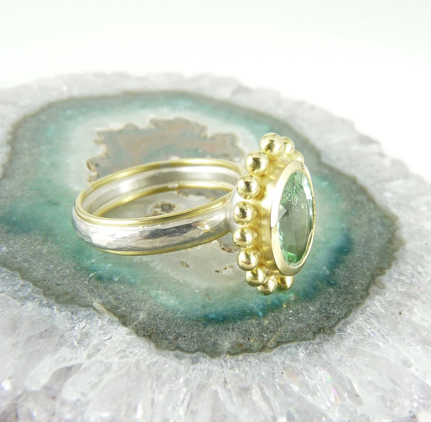 Mint Tourmaline Courtesan Ring