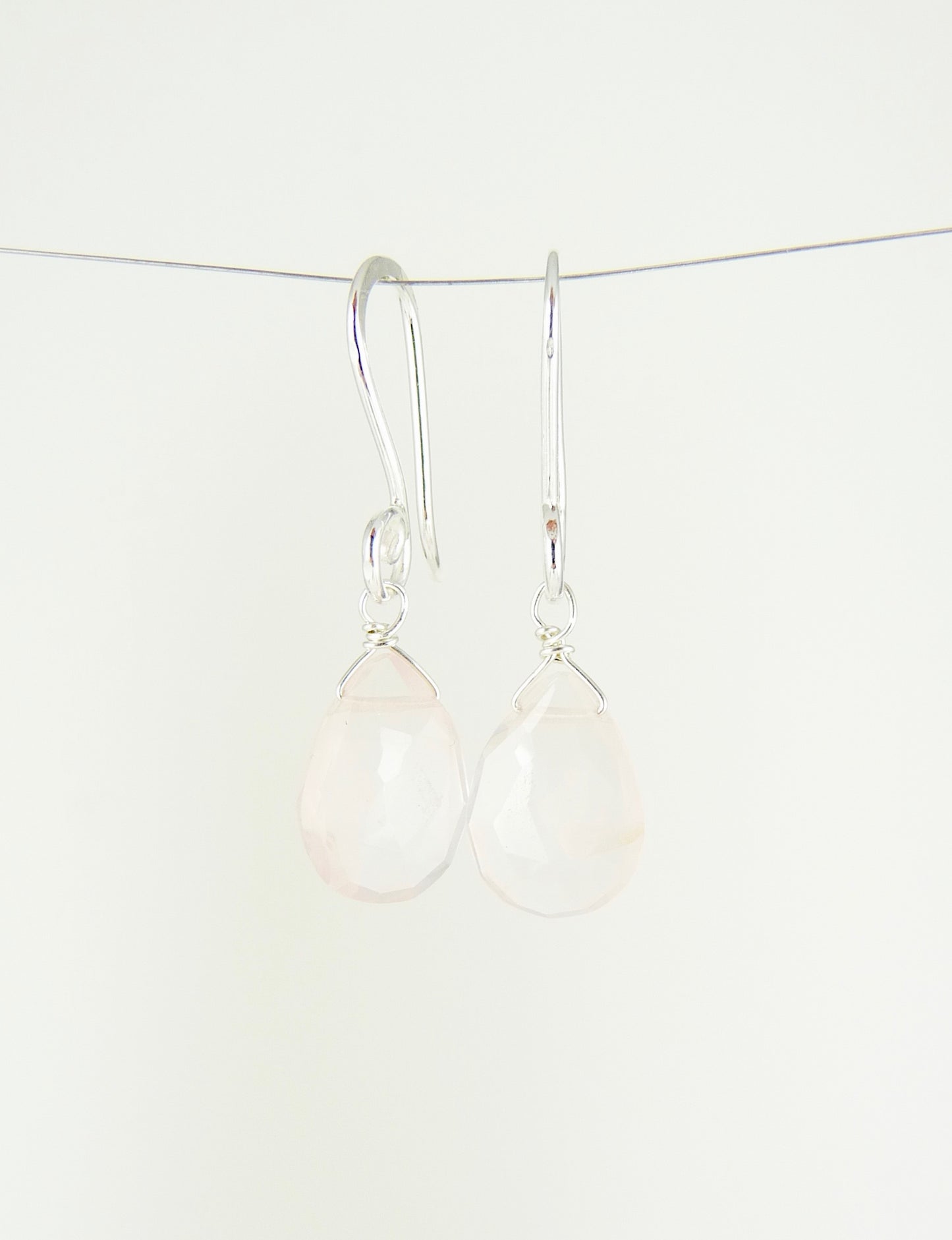 Silver Scarlett Gemstone Drop Earrings