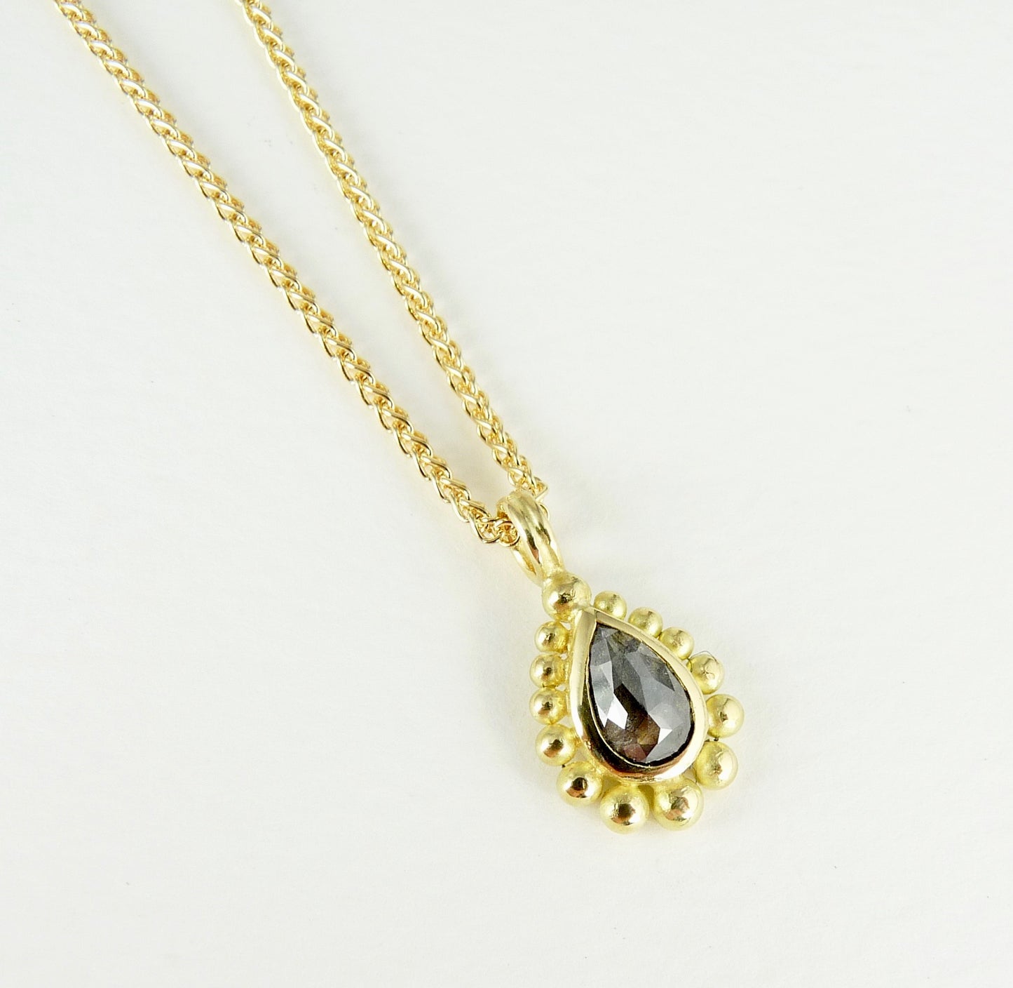 Salt & Pepper Diamond Courtesan Necklace