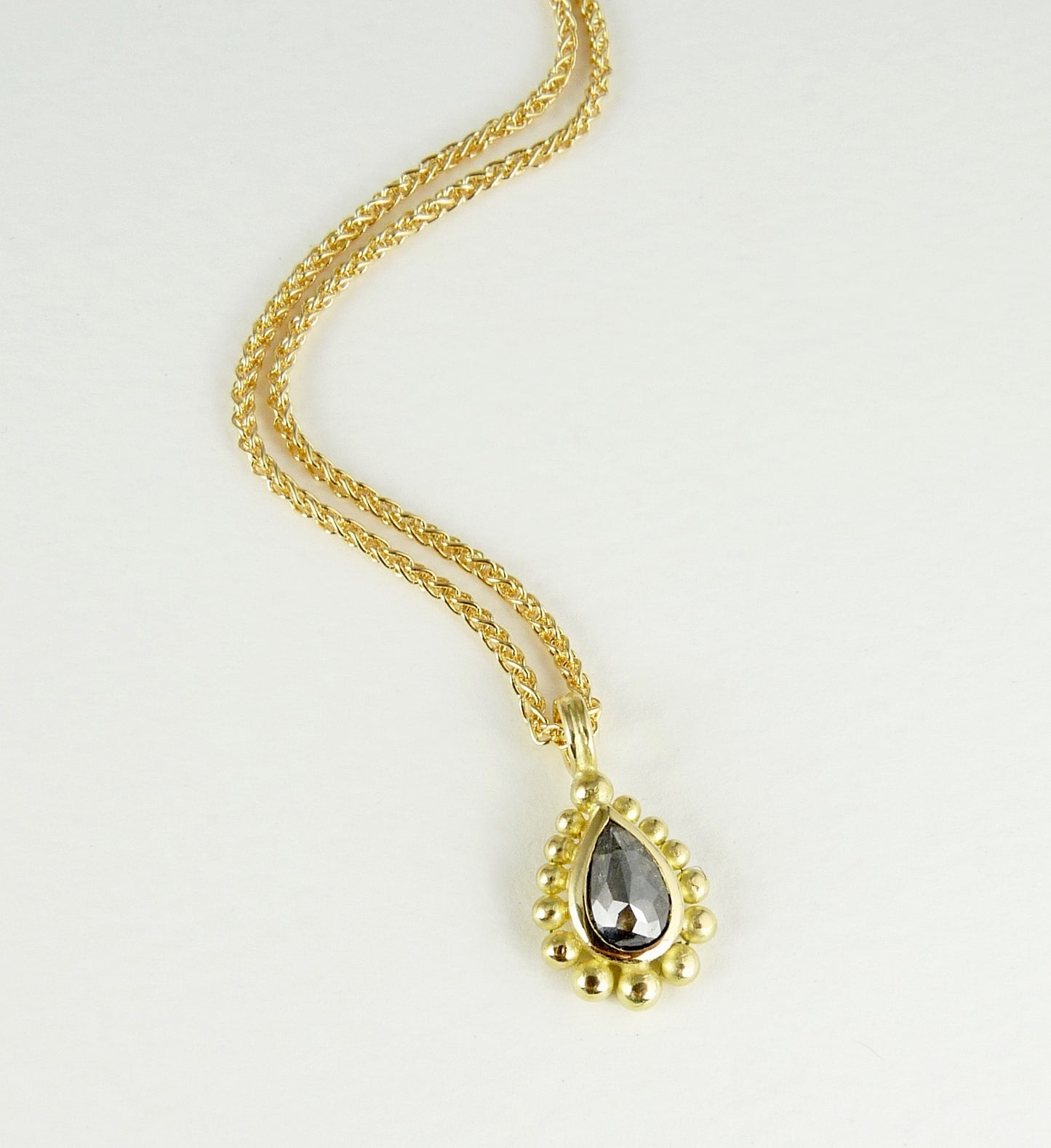 Salt & Pepper Diamond Courtesan Necklace