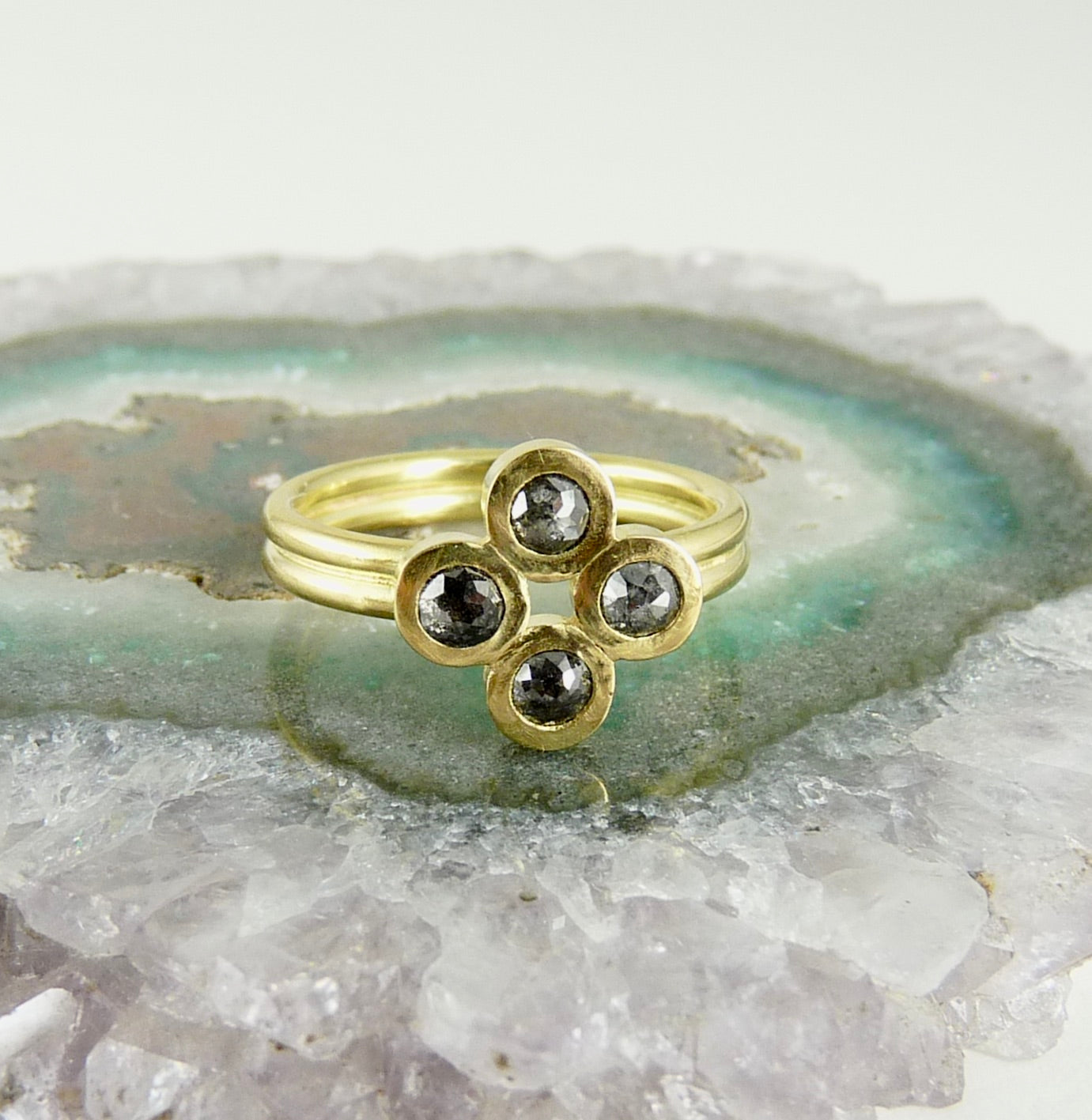 Tabatha Salt & Pepper Diamond Ring