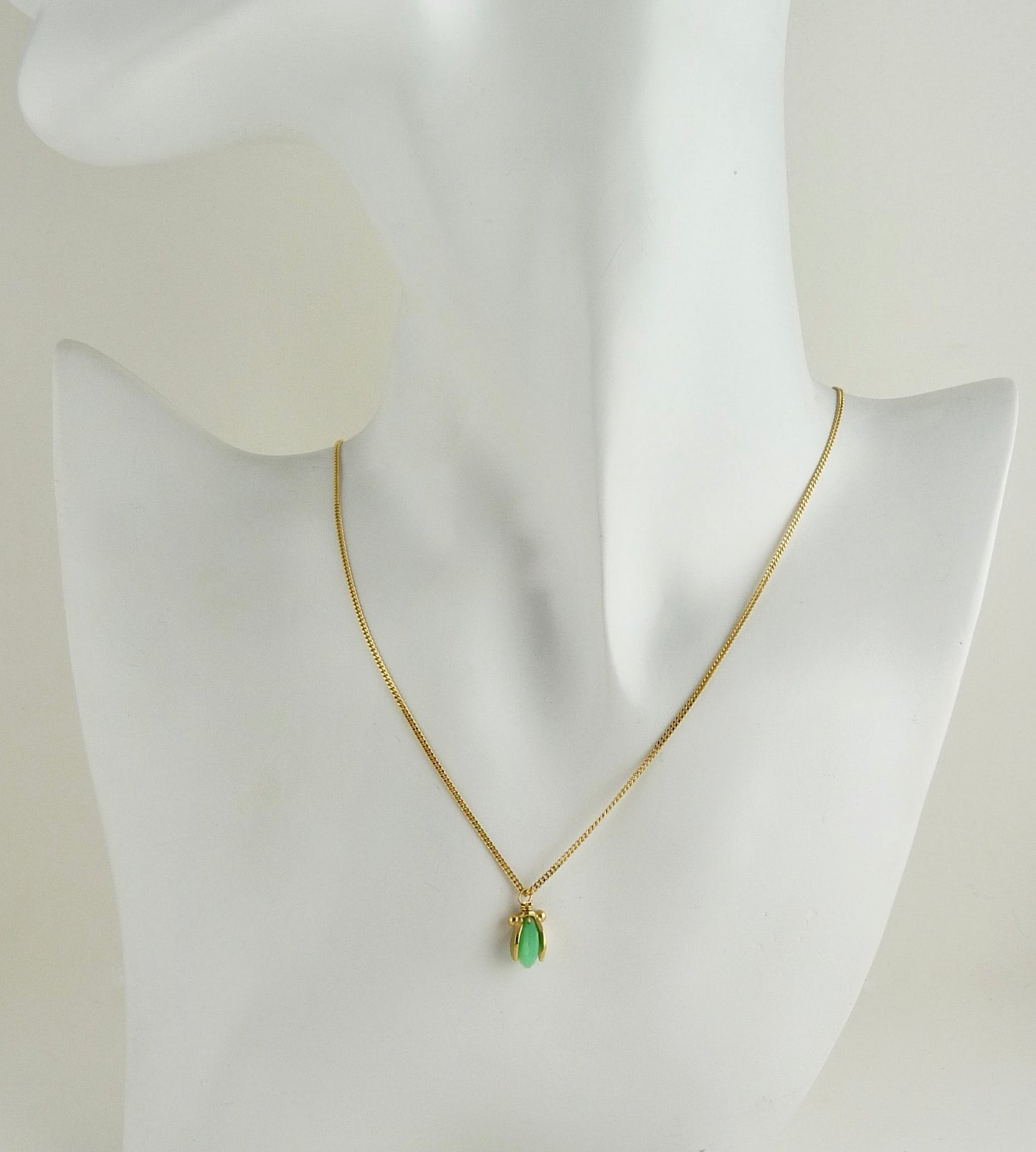 Phoebe Leaf Gemstone Pendant