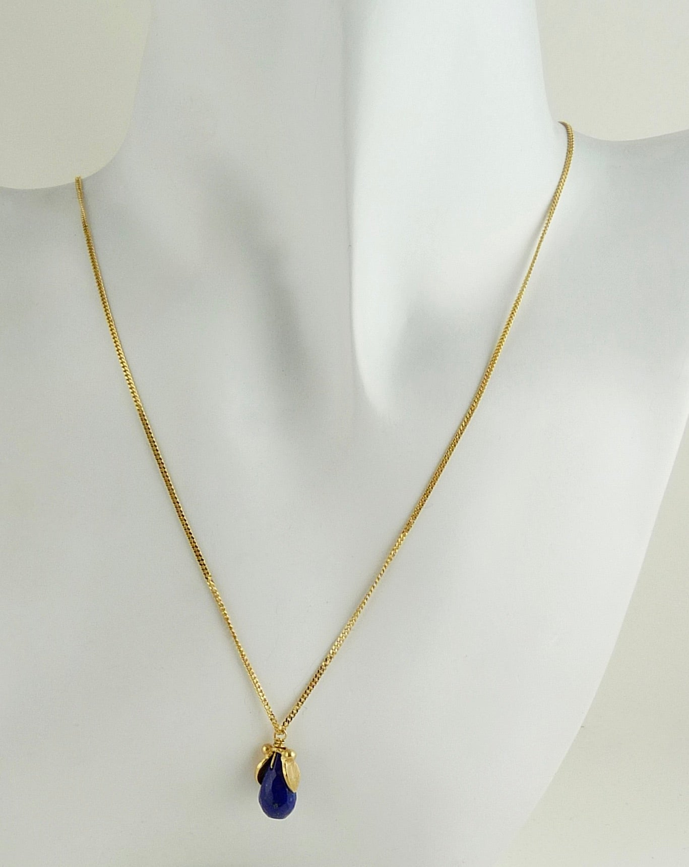 Phoebe Leaf Gemstone Pendant