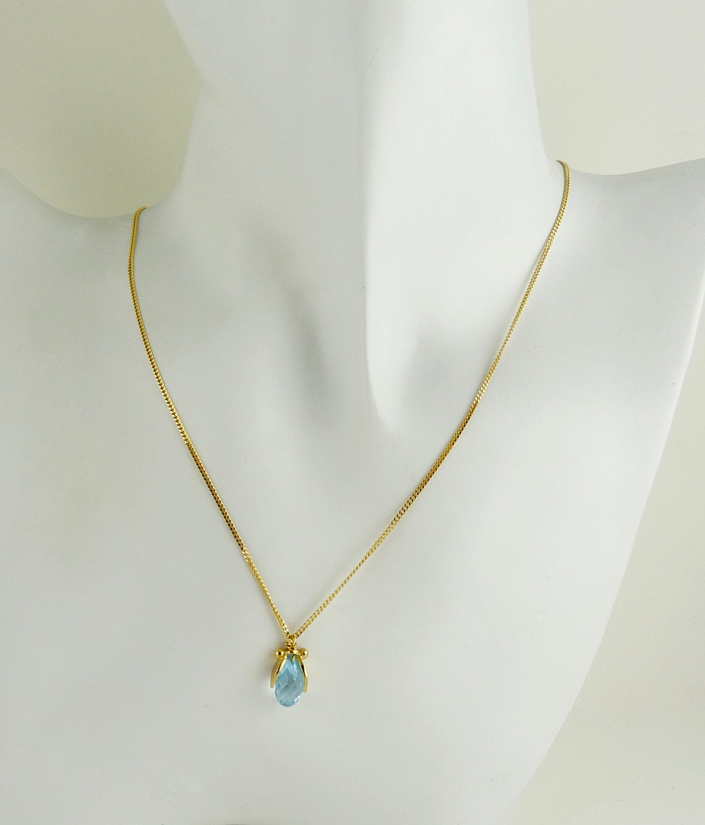 Phoebe Leaf Gemstone Pendant