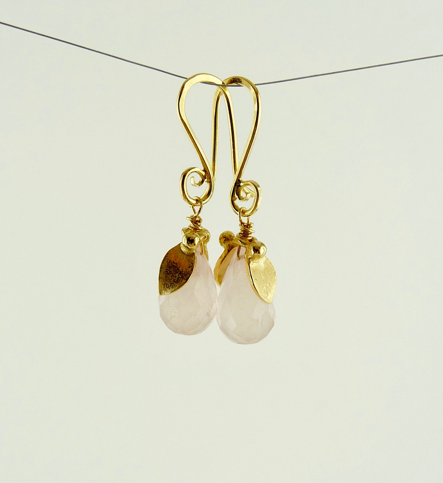 Phoebe Leaf Earrings 18ct Gold Plate