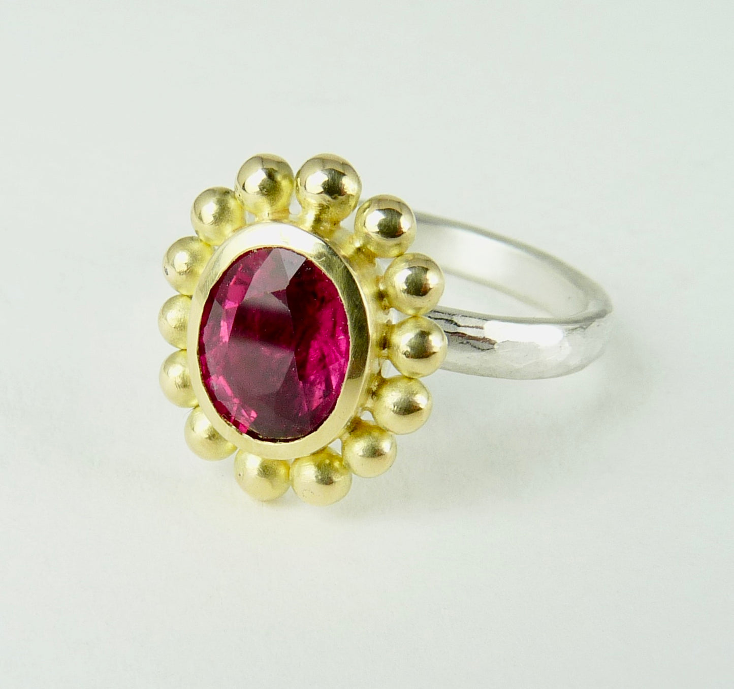 Rubellite Tourmaline Courtesan Ring