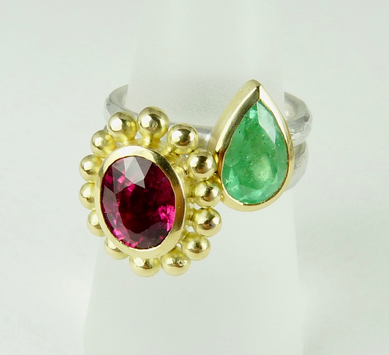Rubellite Tourmaline Courtesan Ring