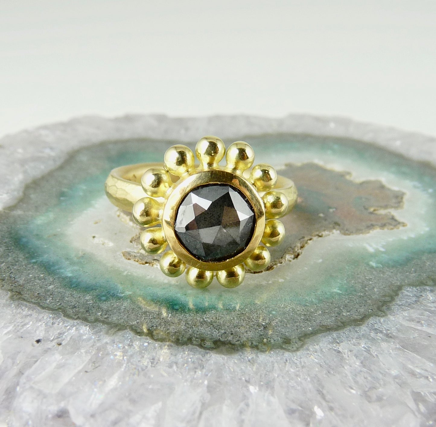 Black Diamond Courtesan Ring