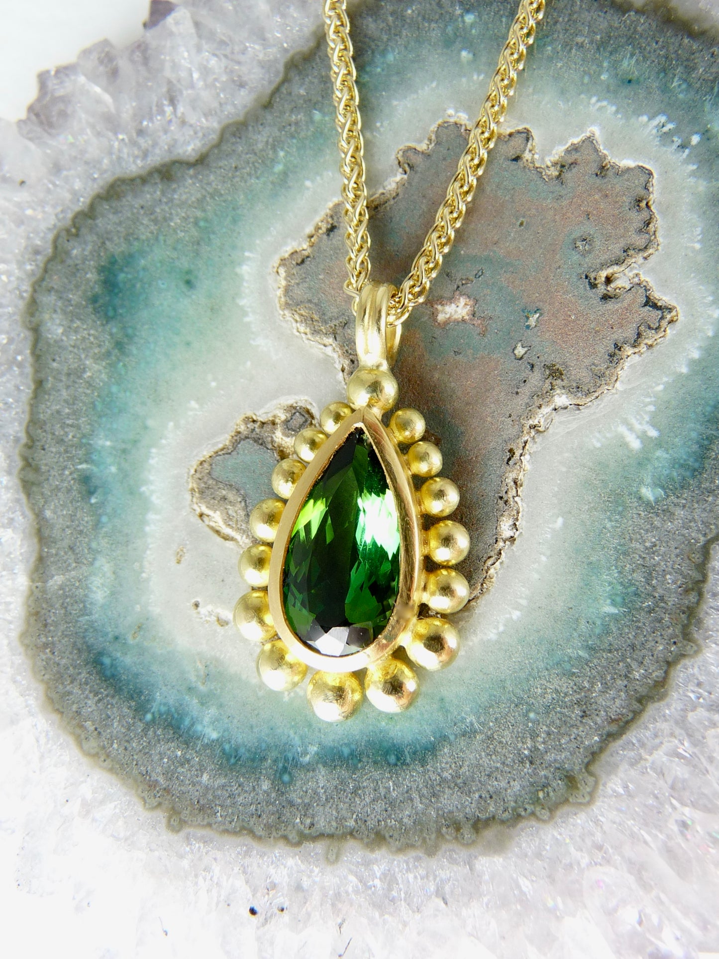 Green Tourmaline Courtesan Necklace