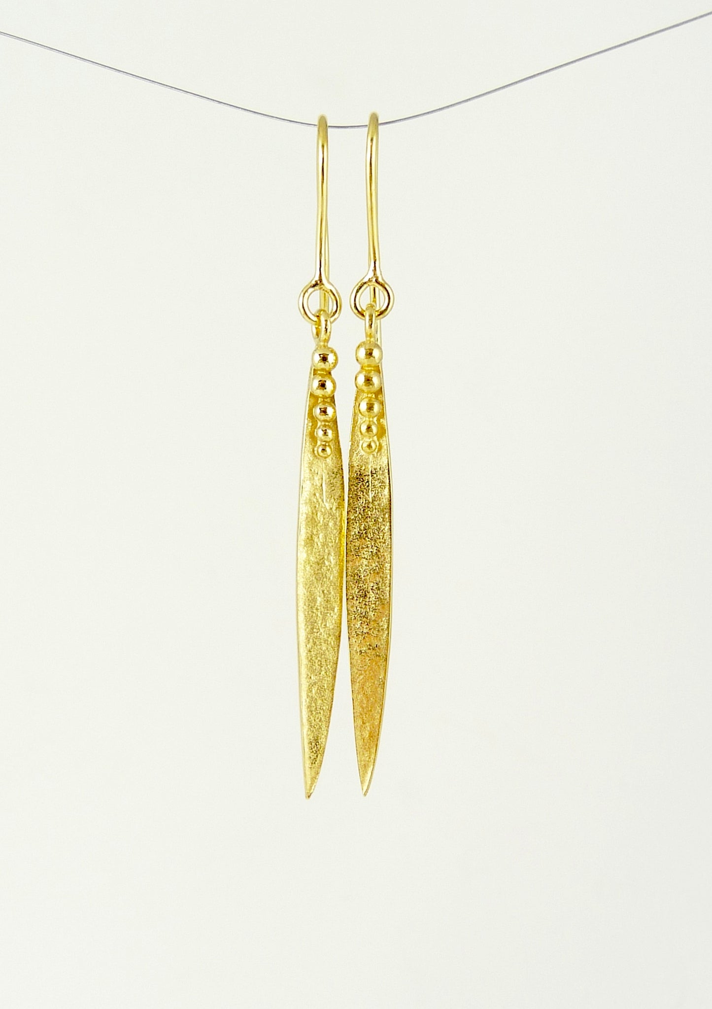 Medium Madeleine Leaf Earrings With Hook Top