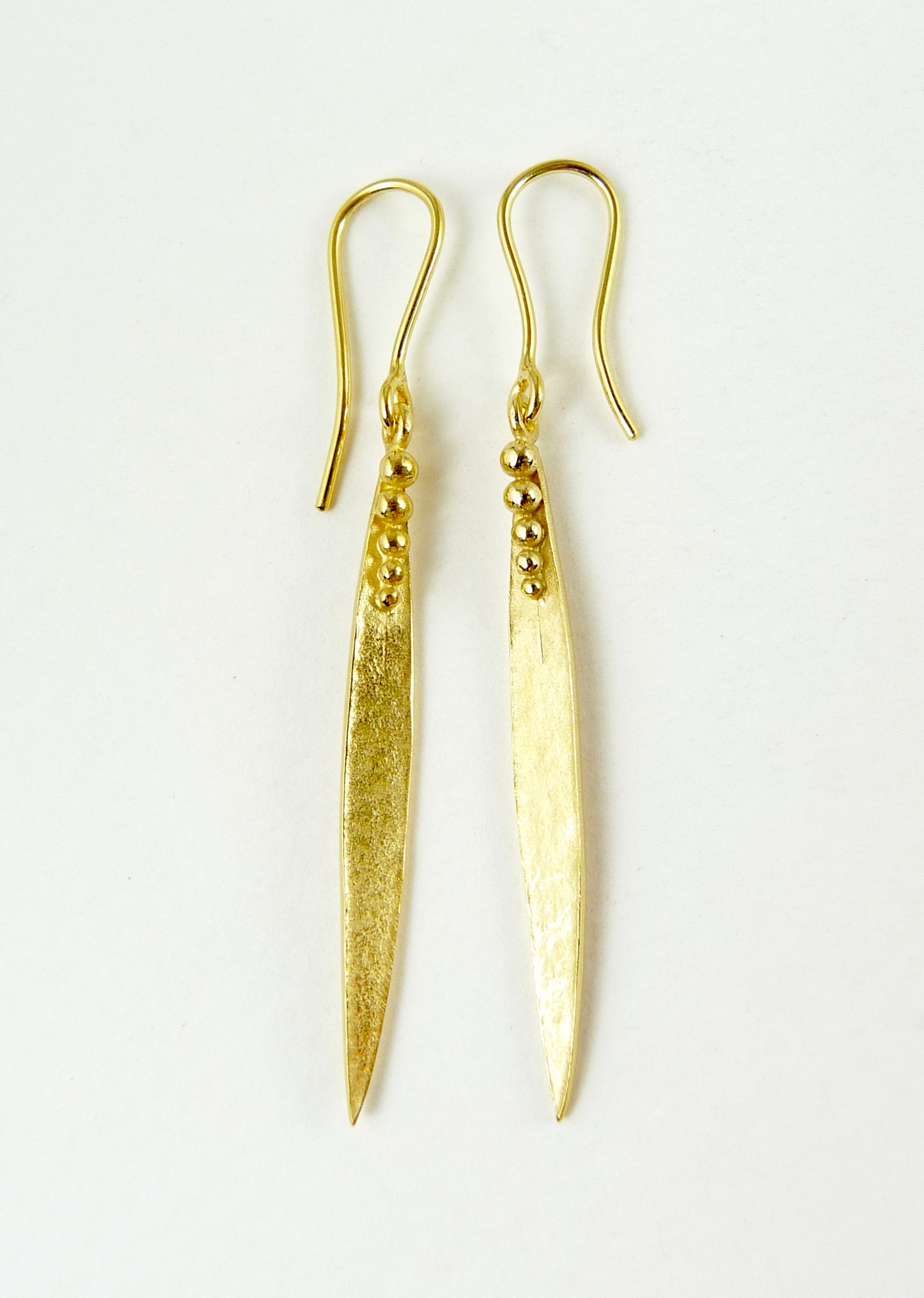 Medium Madeleine Leaf Earrings With Hook Top