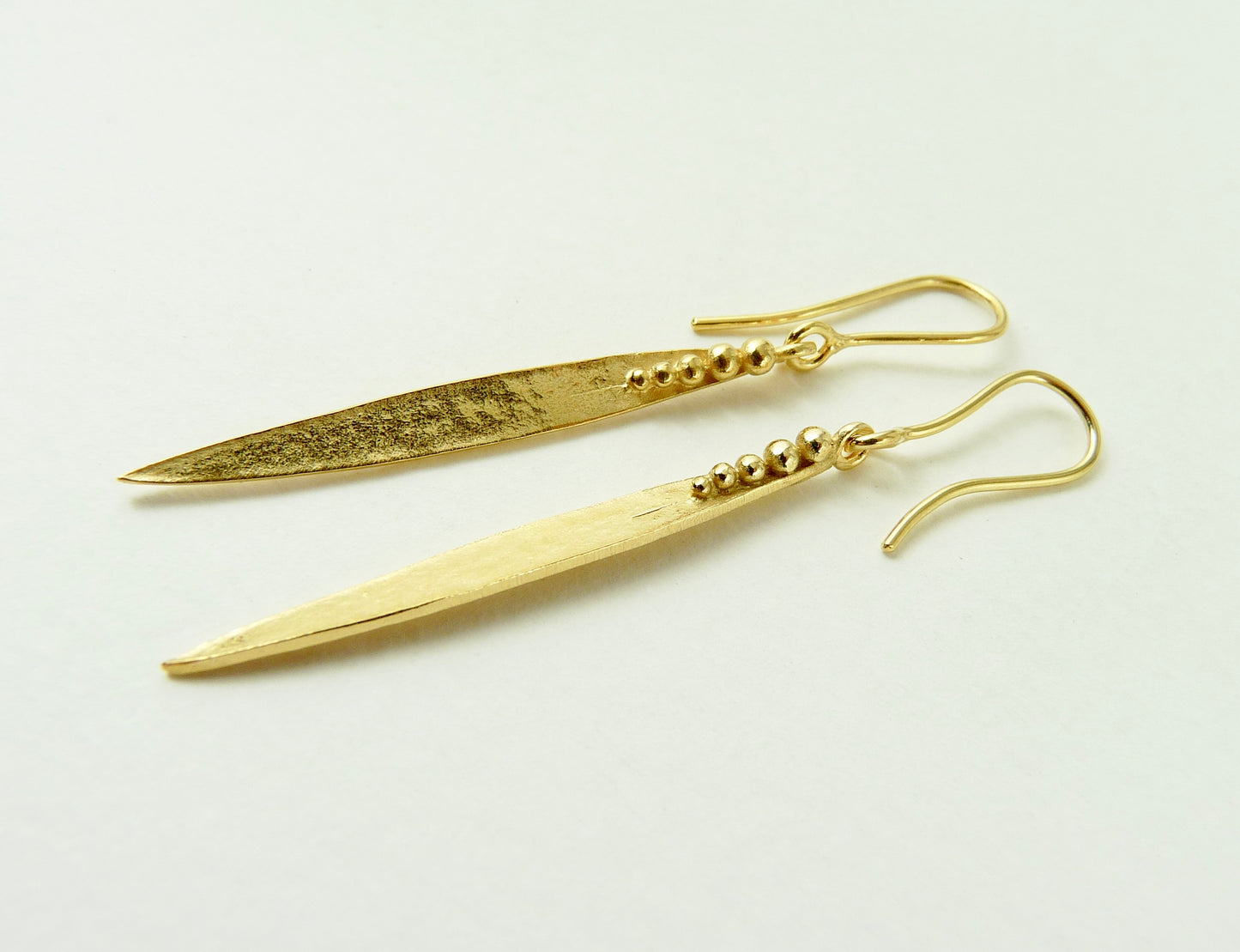 Medium Madeleine Leaf Earrings With Hook Top