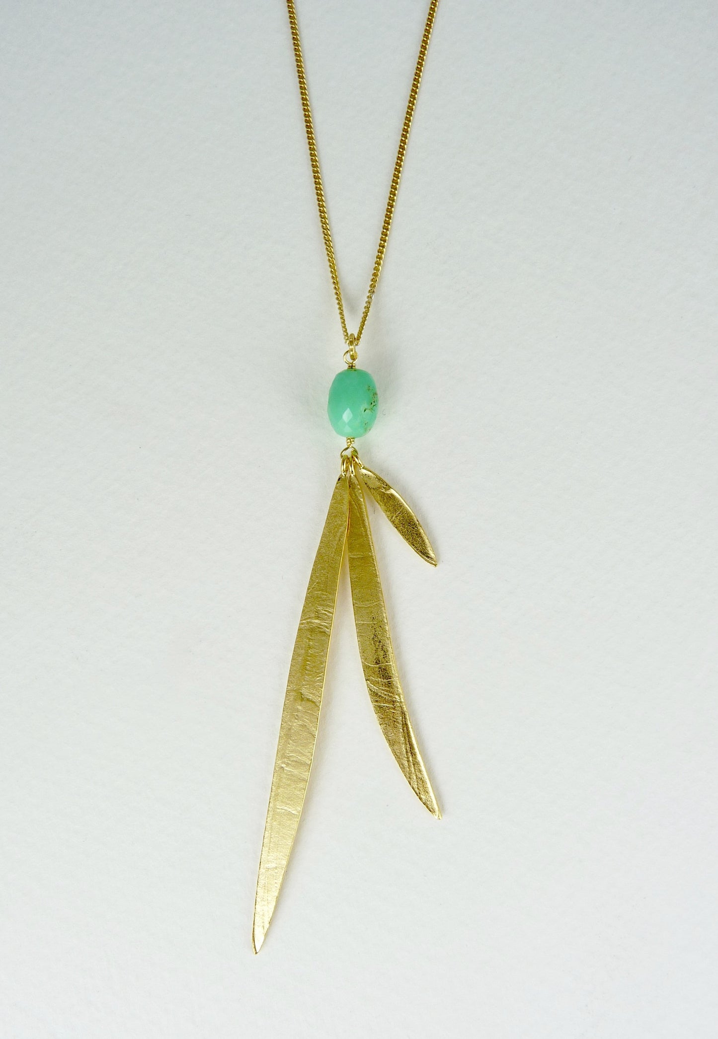 Lily Long Leaf necklace