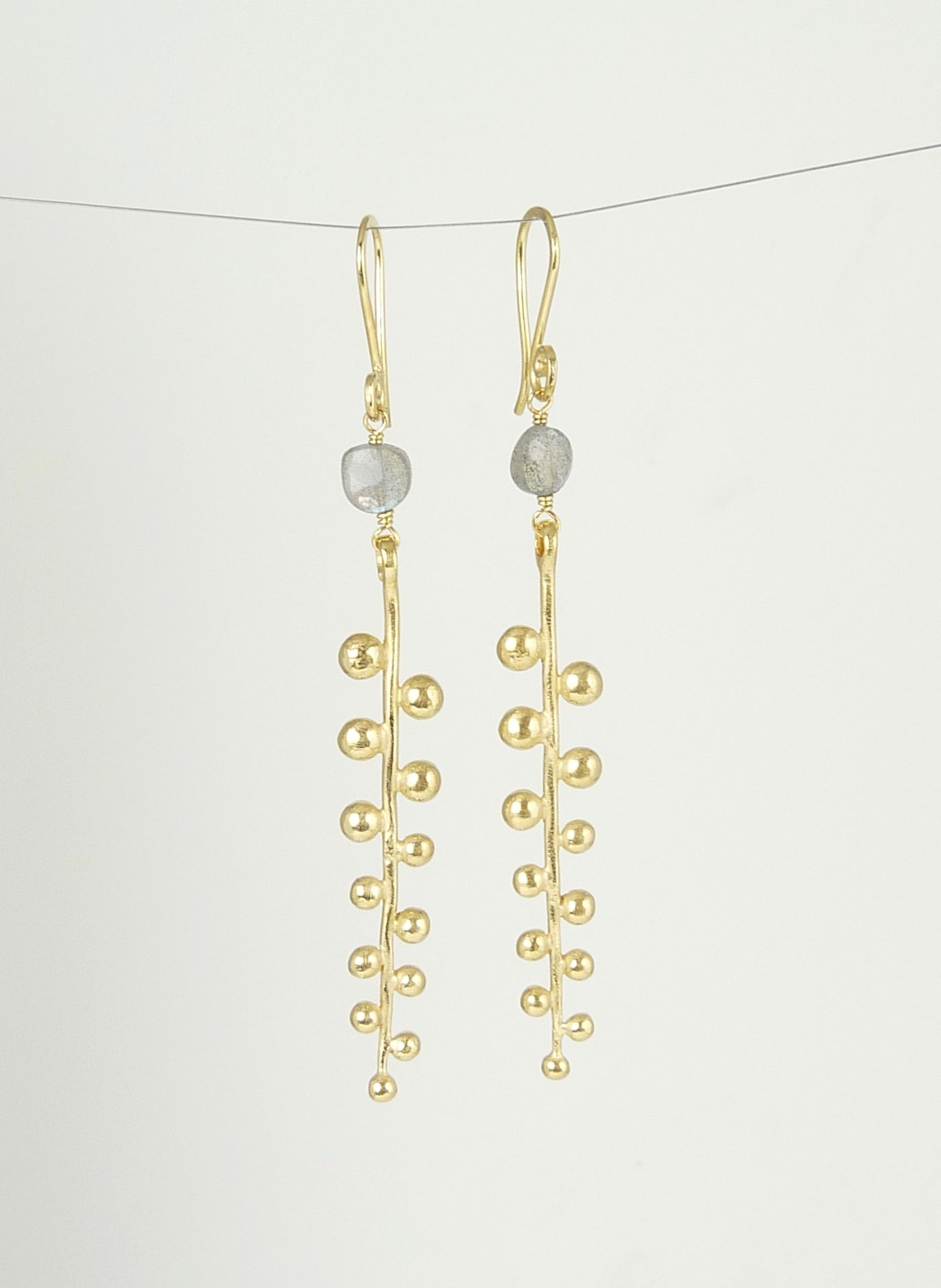 Pippa Earrings with Labradorite