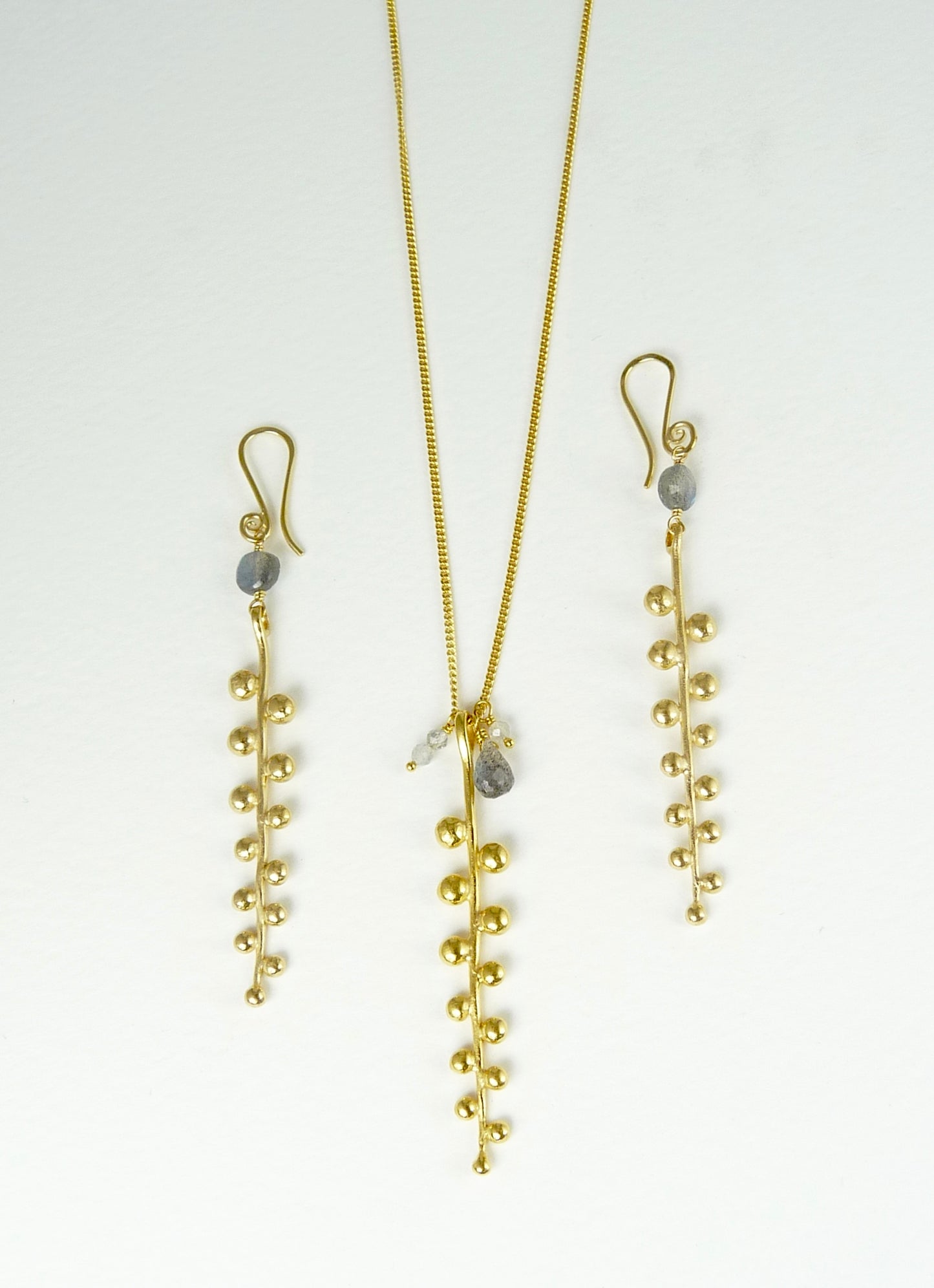 Pippa Earrings with Labradorite