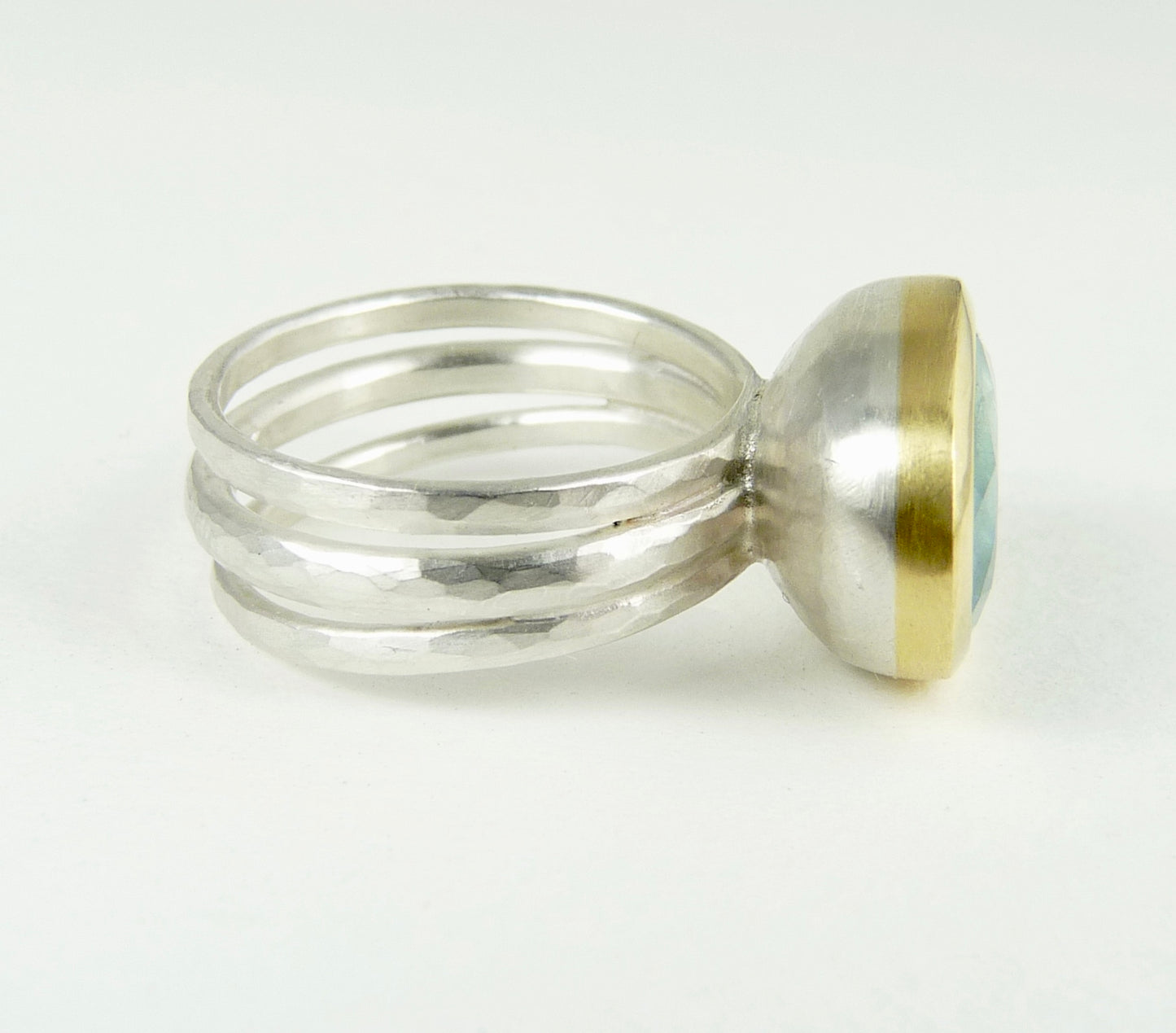 Ice Blue Aquamarine Ring