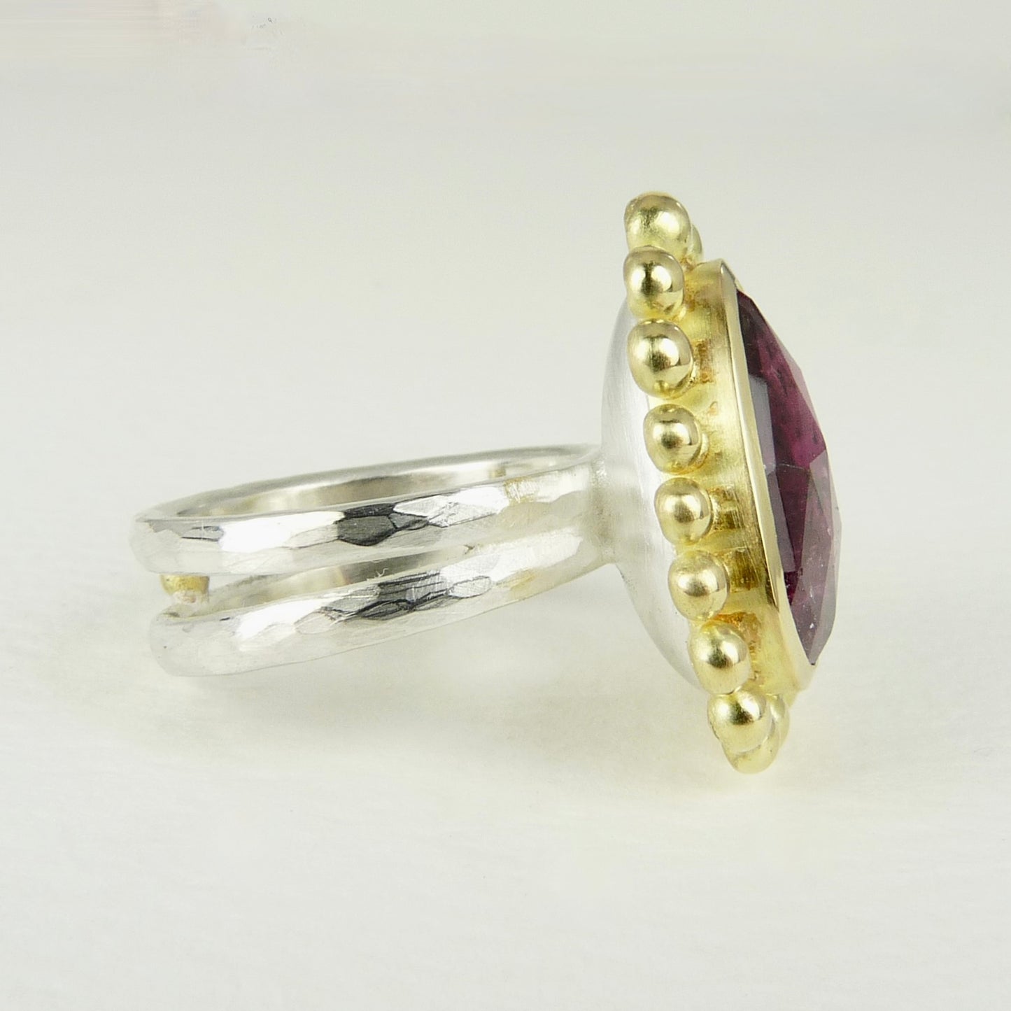 Large Pink Tourmaline Courtesan Ring