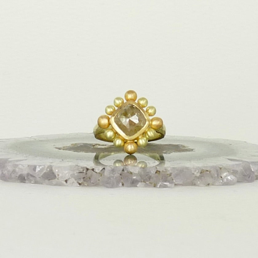 Yellow Diamond Courtesan Ring