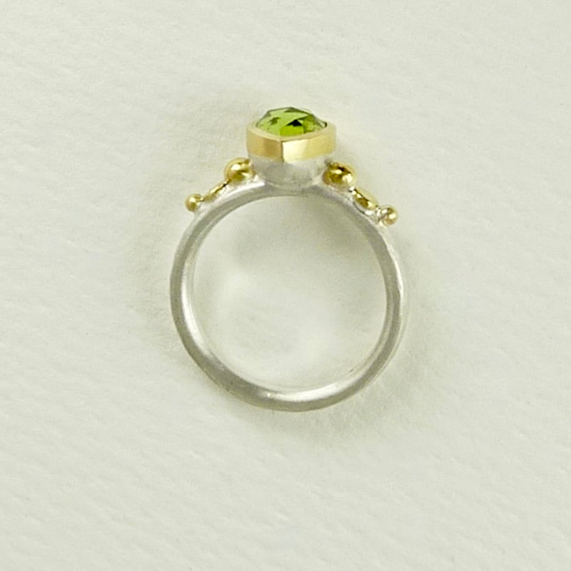 Peridot granulation Ring