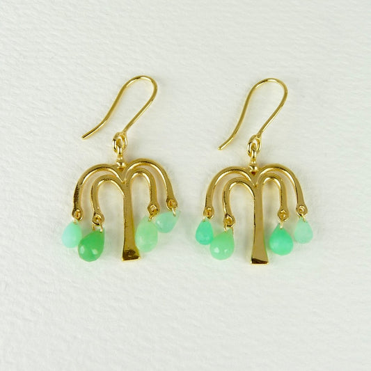 Willow Tree Gemstone Drops Earrings