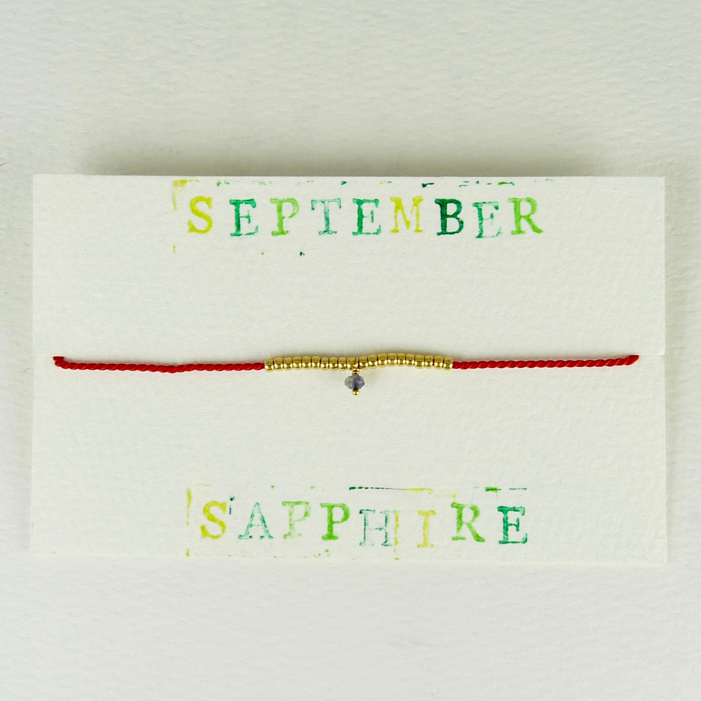 September Birthstone Bracelet, Sapphire