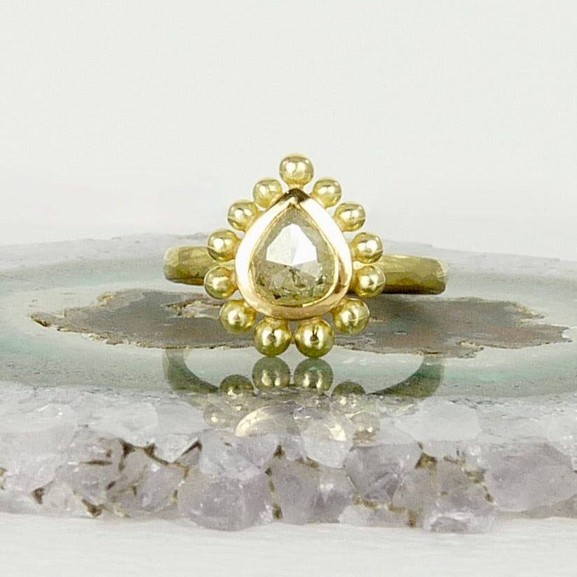 Yellow Diamond Courtesan Ring