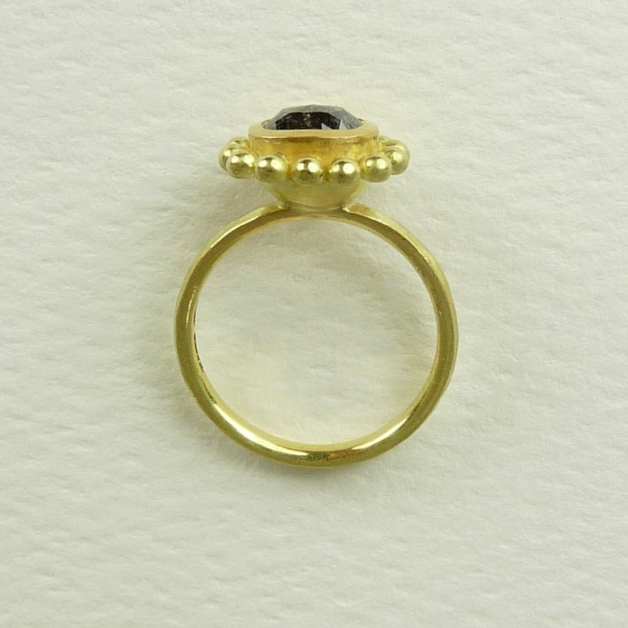 Salt And Pepper Diamond Courtesan Ring