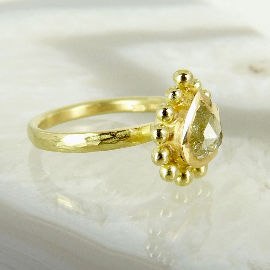 Yellow Diamond Courtesan Ring