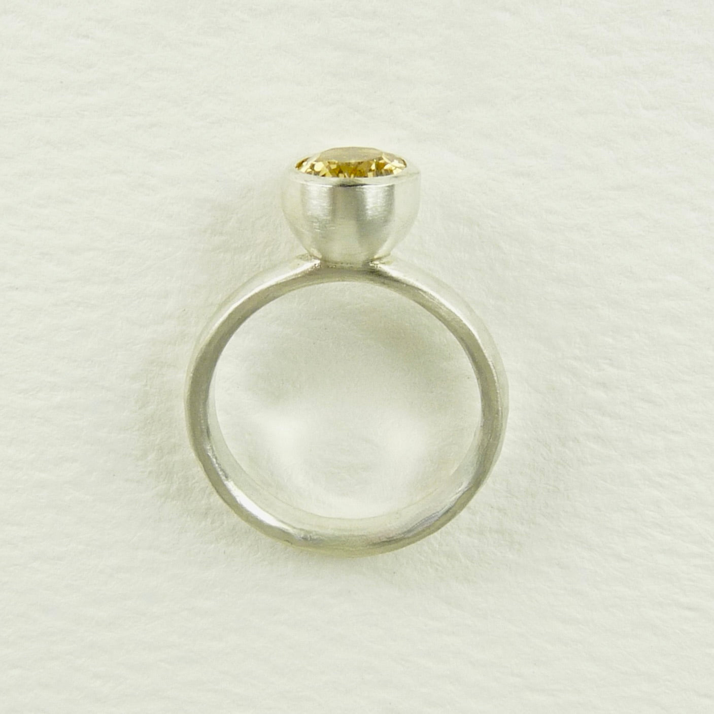 Medium Oval Citrine Cup Ring