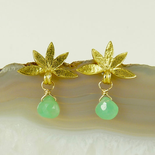 Lotus Drop Earring