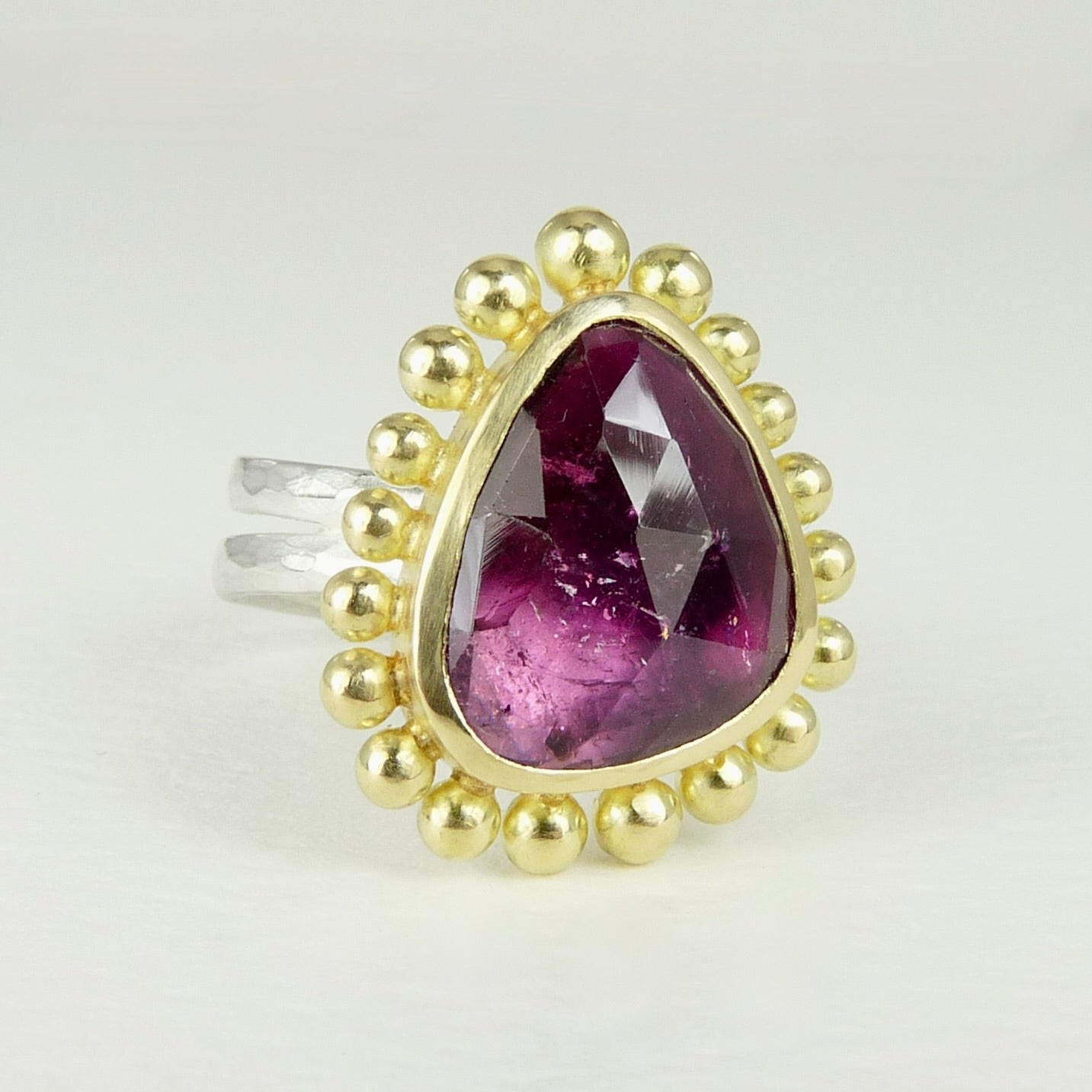 Large Pink Tourmaline Courtesan Ring