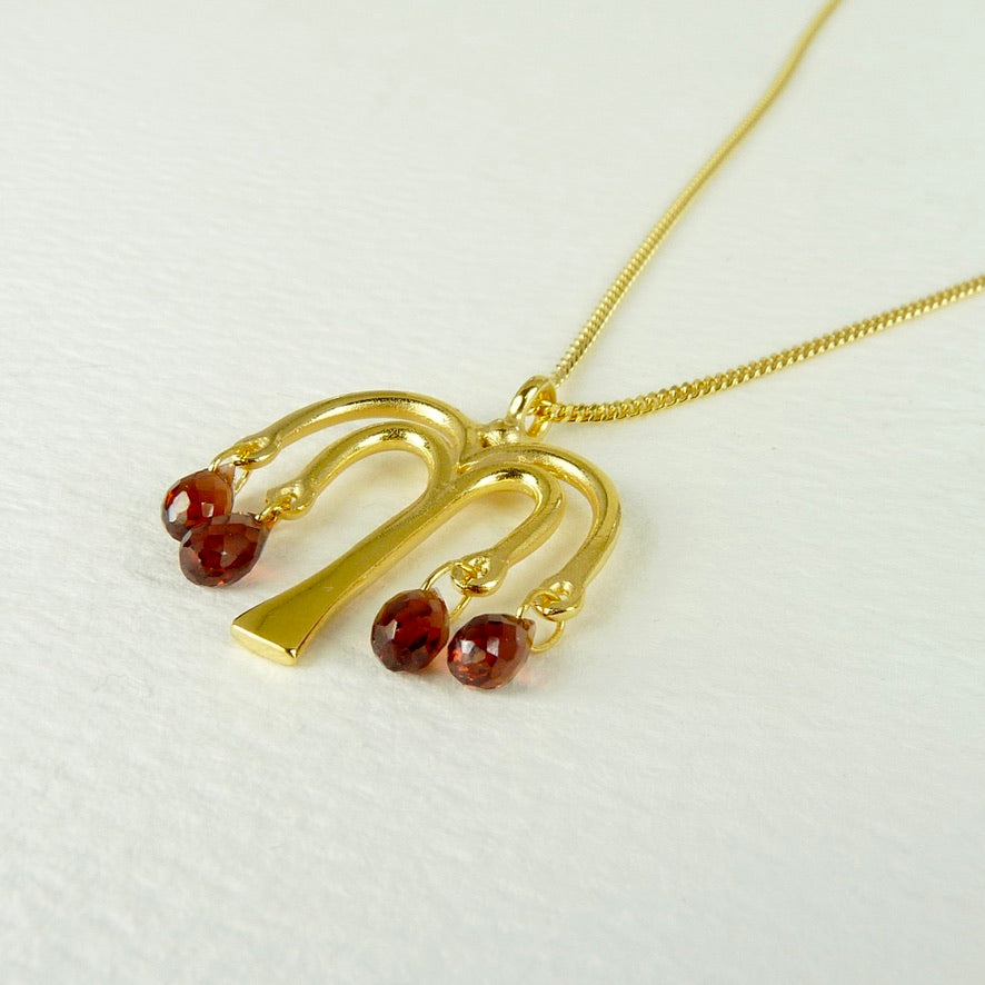 Willow Tree Gemstone Drops Necklace