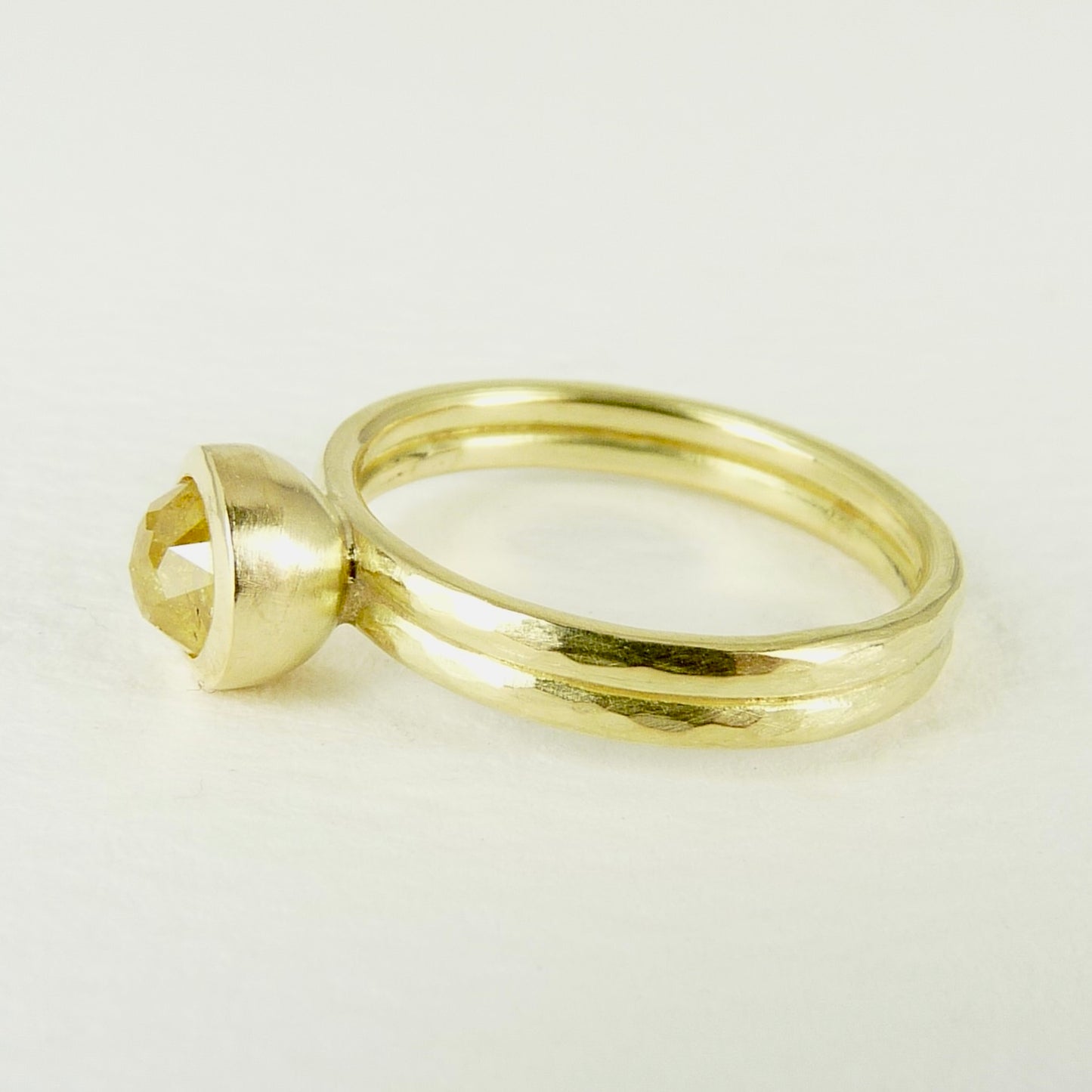 Sunshine Yellow Diamond Gold Ring