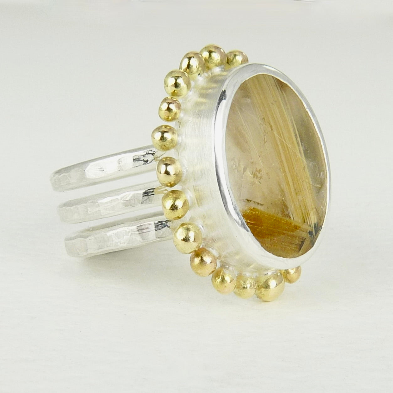 Rutilated Quartz Courtesan Ring