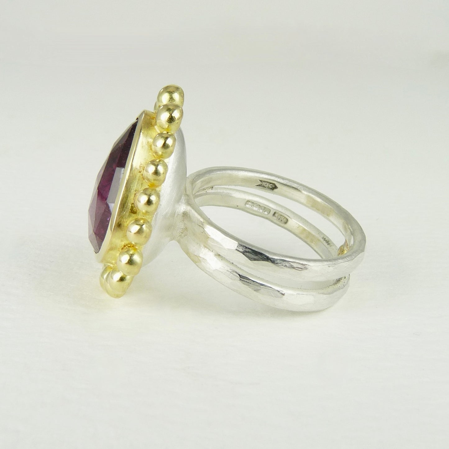 Large Pink Tourmaline Courtesan Ring