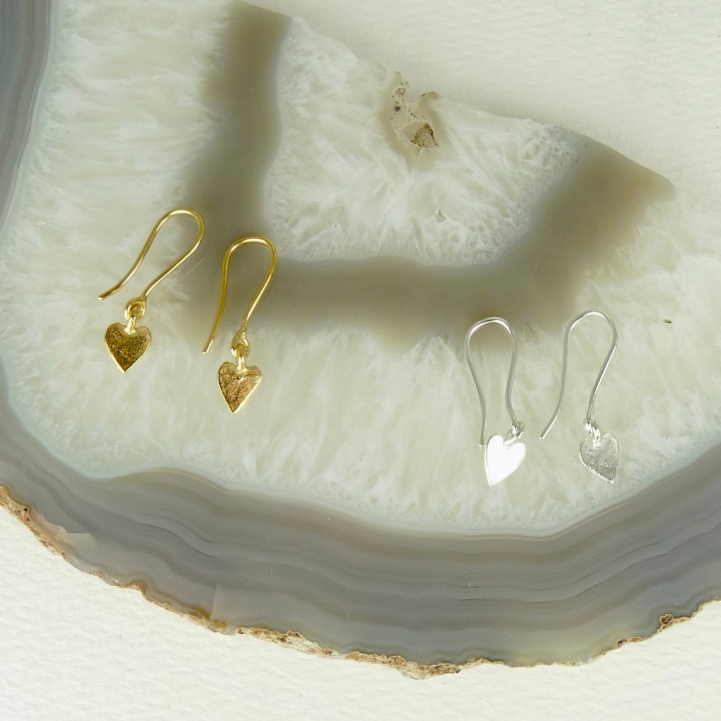 Delicate Heart Drop Earring