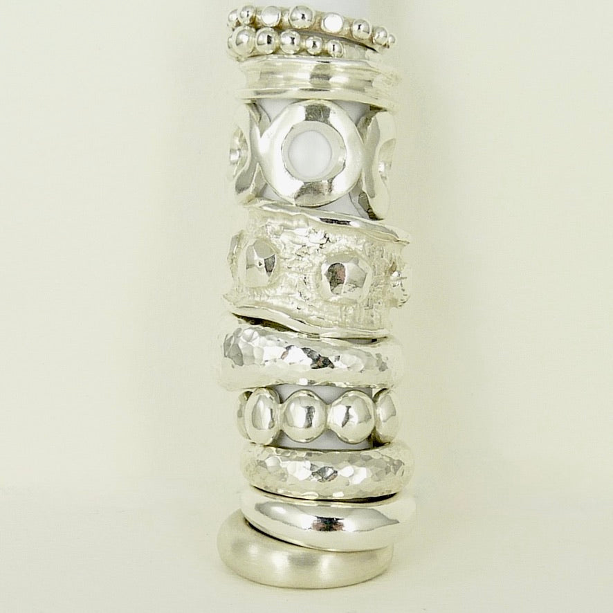Chunky Silver Roman Ring
