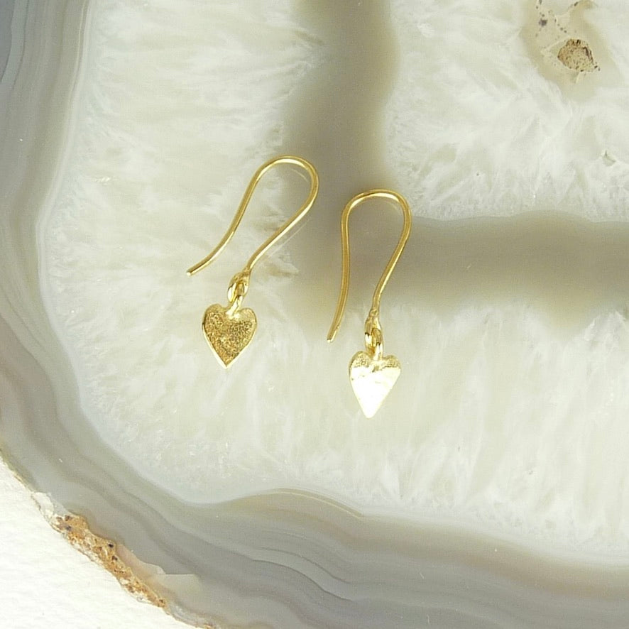 Delicate Heart Drop Earring