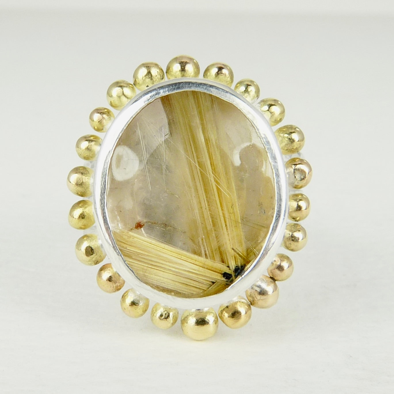 Rutilated Quartz Courtesan Ring